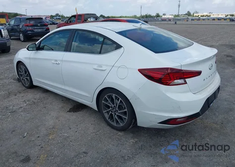 2019 Hyundai Elantra Limited from USA, damaged, VIN 5NPD84LF5KH446507